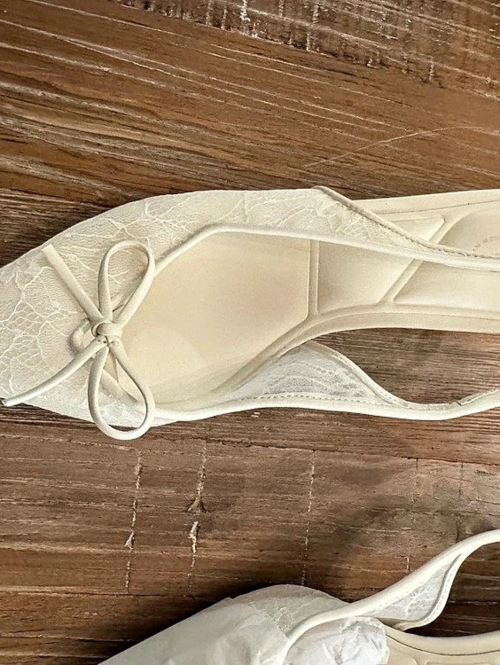 ALDO Azaro Pointed Toe Slingback Heels Cream US 8